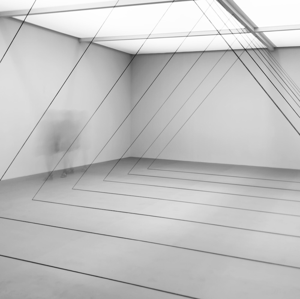 Fred Sandback : Untitled (Sculptural Study, Sevenpart Triangular Construction), 1982:2011 : David Zwirner, New York