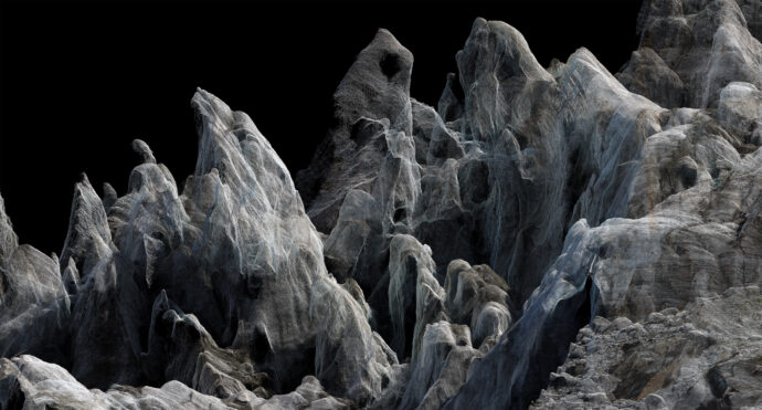 Dan Holdsworth-Argentiere Glacier 03, Acceleration Structure series, 2018-2022 Edition of 12